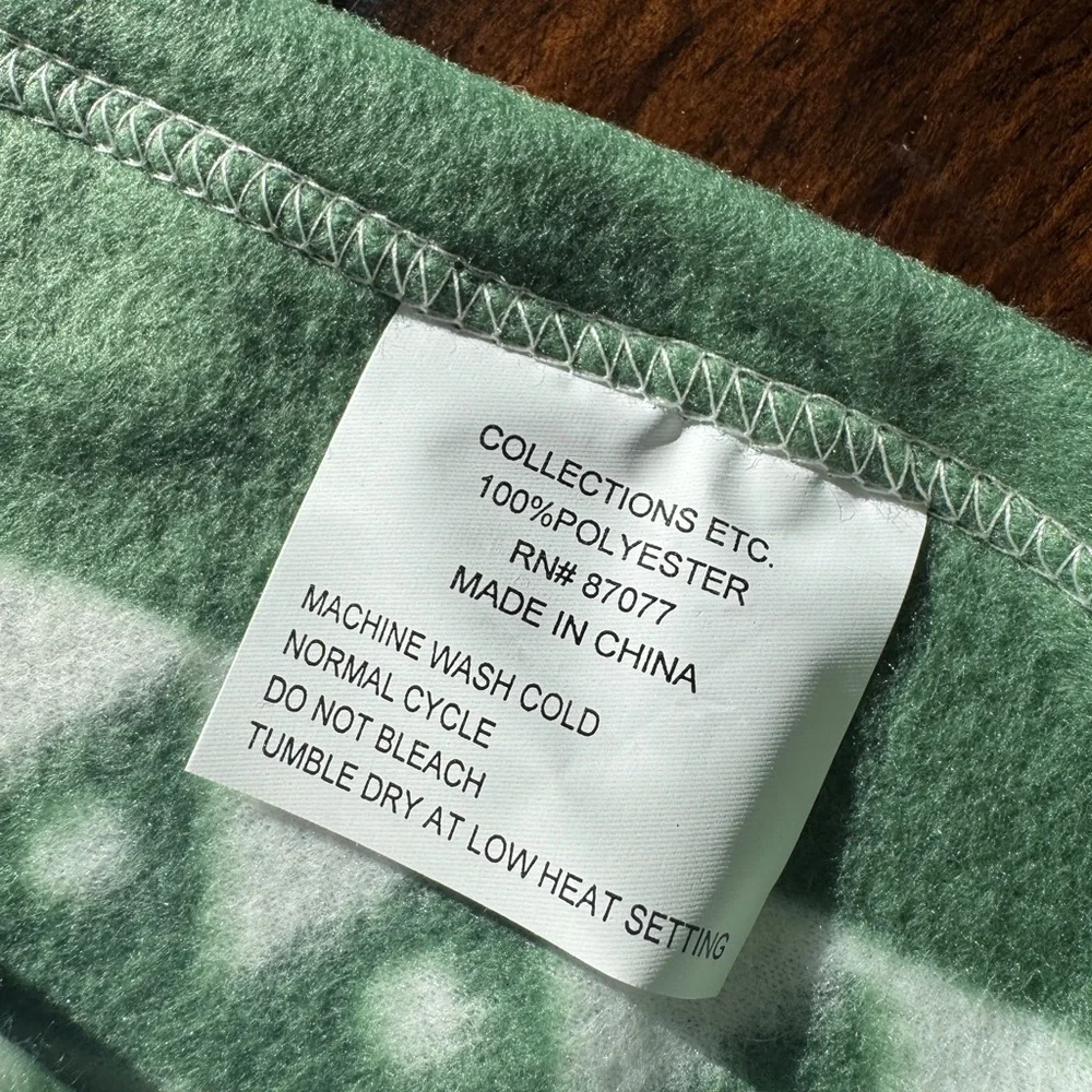 Festive Green and Red Holiday Blanket/Jacket